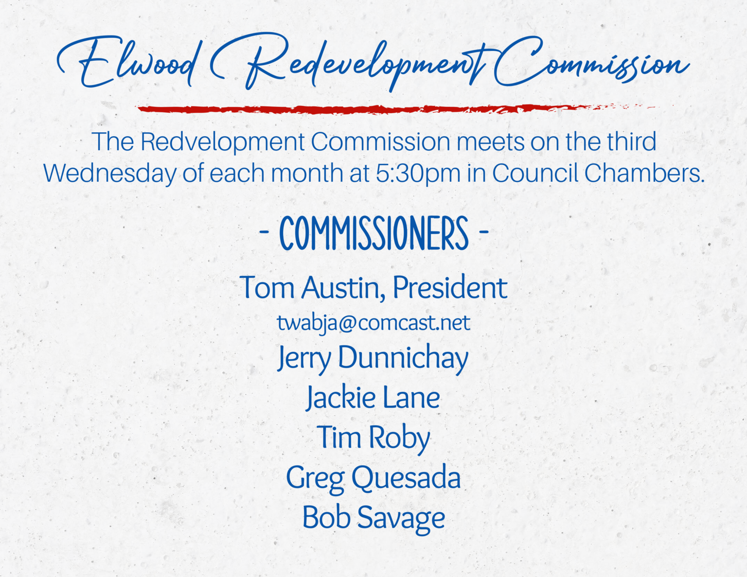 Boards/Commissions – Official Website of the City of Elwood, IN